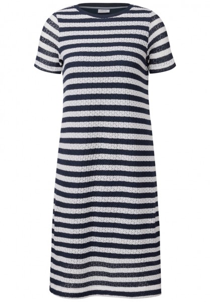 Cecil Gestreiftes Ajour-Kleid