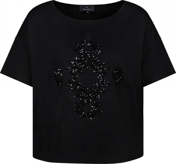 Monari T-Shirt mit Pailletten