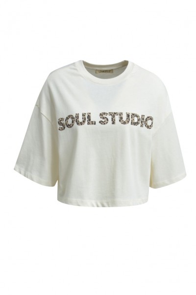 Smith &amp; Soul Cropped T-Shirt mit Print