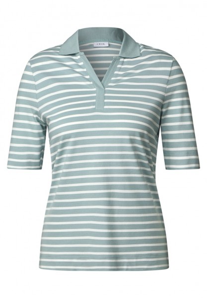 Gestreiftes Piquée Poloshirt