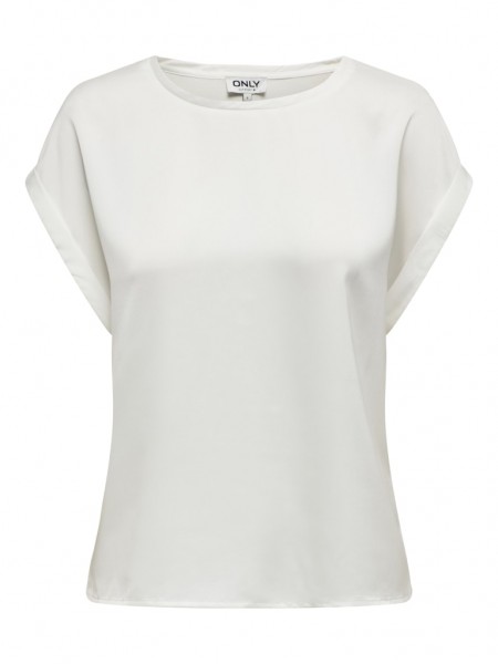 ONLLIEKE S/S SATIN MIX TOP WVN NOOS