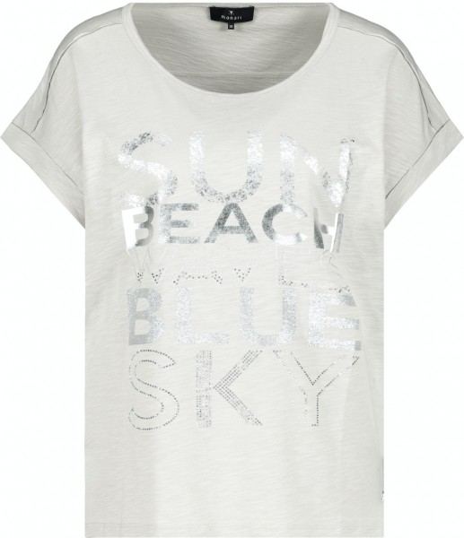 Monari T-Shirt mit Folienschrift