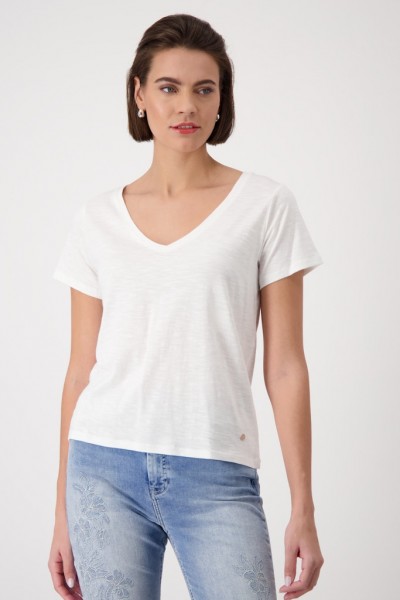 Monari T-Shirt mit V-Ausschnitt