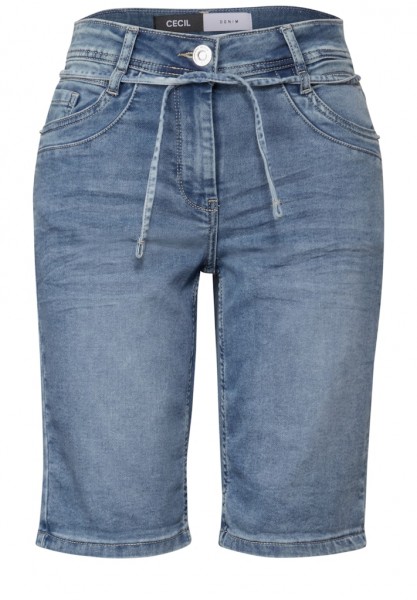 Jogg Shorts im Denim Look