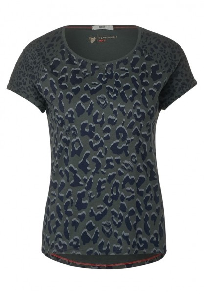 Cecil T-Shirt mit Leo-Mustermix