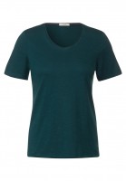 Damenmode T-Shirts | | in Cecil Das | Tops Basic T-Shirts Unifarbe Schmitz & T-Shirt Modehaus |