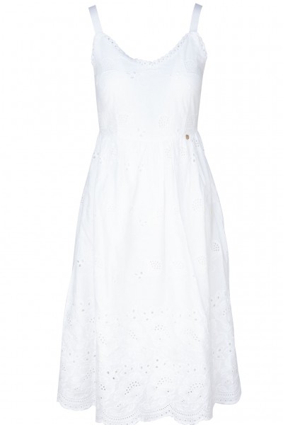 Rich & Royal Kleid mit Lochstickerei
