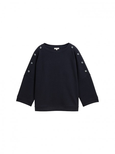 Tom Tailor Sweatshirt mit Knopf-Details