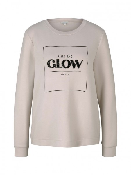 Tom Tailor Sweatshirt mit Glitzerprint