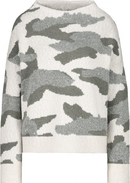 Monari Pullover mit Camouflage-Muster