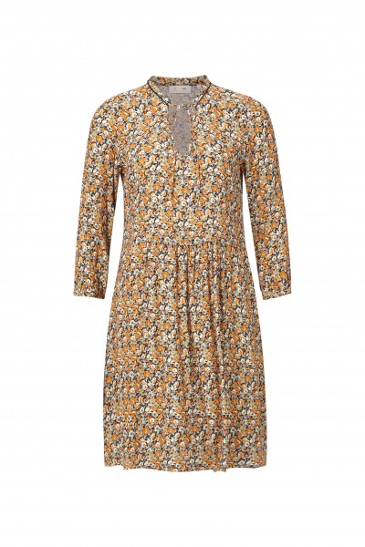 Rich & Royal Kleid mit feinem Blumen-Muster und Cut-Out