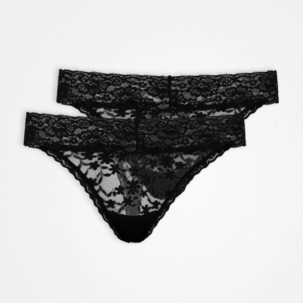 Snocks Spitzen-Tanga 2er-Set