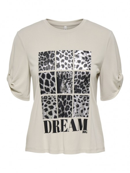 Only T-Shirt mit Animal-Print