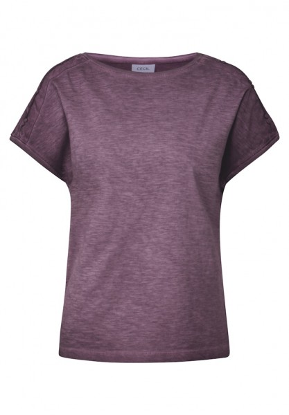 T-Shirt mit Knopfdetail