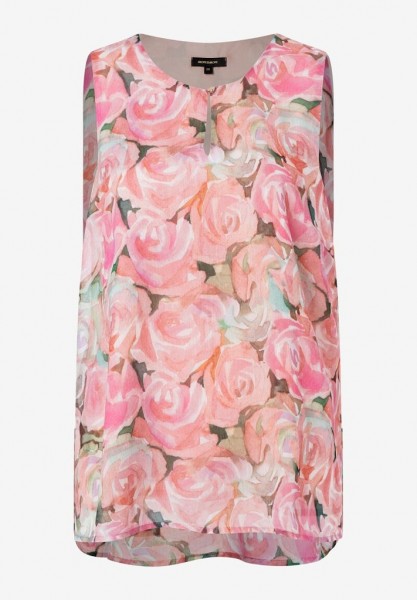 Blusentop Rosenprint Sommer-Kollektion