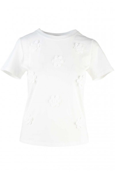 Hailys T-Shirt mit 3D-Blumen