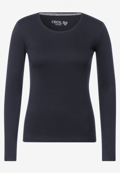 Cecil Basic Langarmshirt Pia