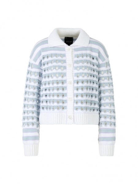 Ajour-Cardigan Knitted in Germany
