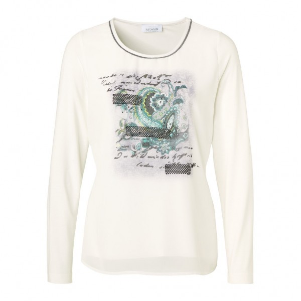Just White Kurzarmshirt
