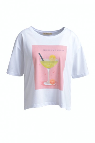 Smith &amp; Soul T-Shirt mit Cocktail Print