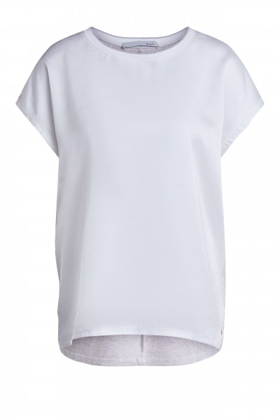 Oui Blusenshirt mit Satin-Front