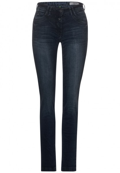 Cecil Dunkelblaue Denim mit Deko
