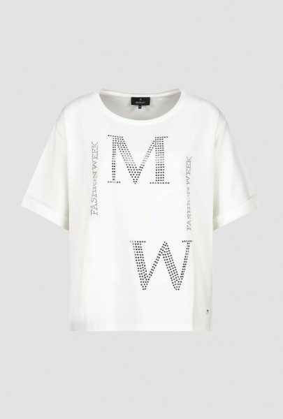 Monari T-Shirt mit Strass Buchstaben