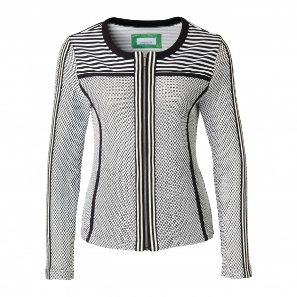 Just White Blazer mit Punkten