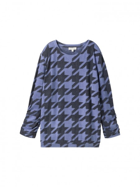 Gemustertes 3/4-Arm-Shirt