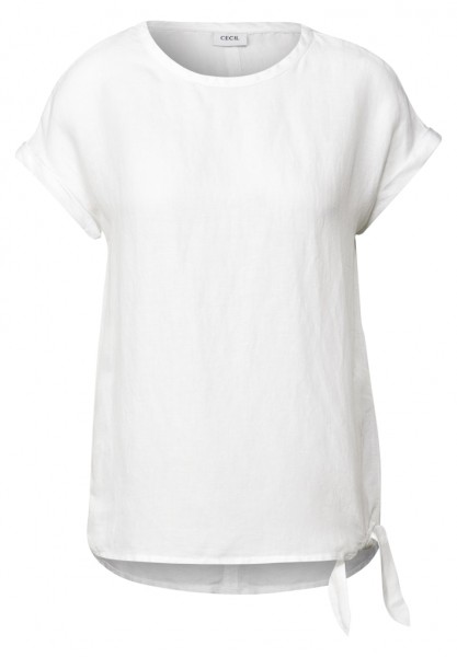 Cecil Leinenmix Bluse mit Knoten