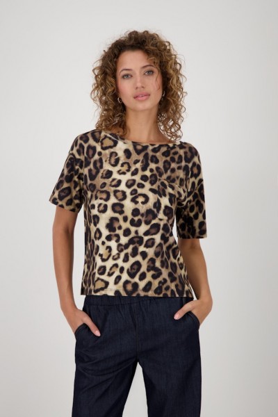 Monari Leo-Print-Shirt