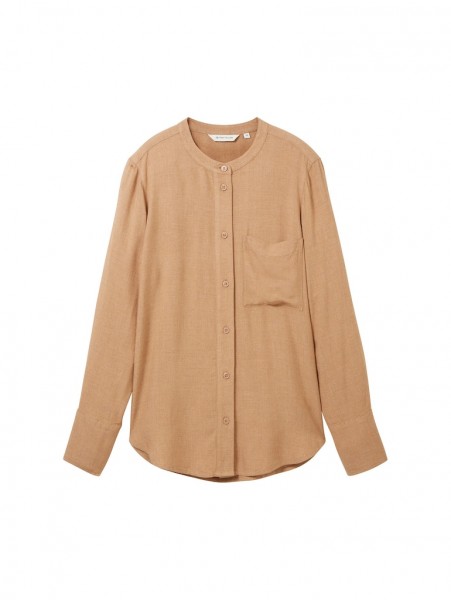 Bluse in Melange Optik