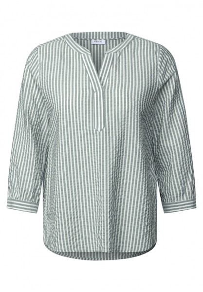Cecil Gestreifte Seersucker Bluse