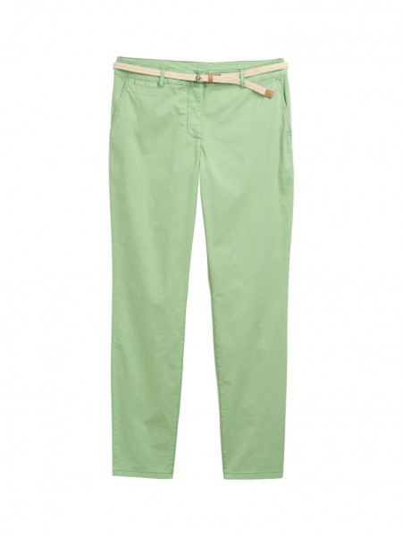 Slim Chino Hose mit Gürtel