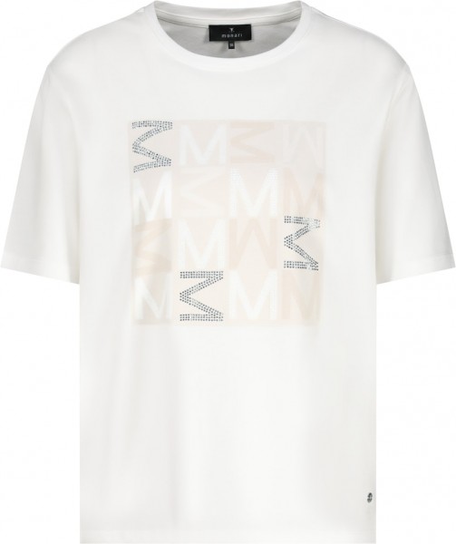 Monari T-Shirt mit Schmuckschrift-Print
