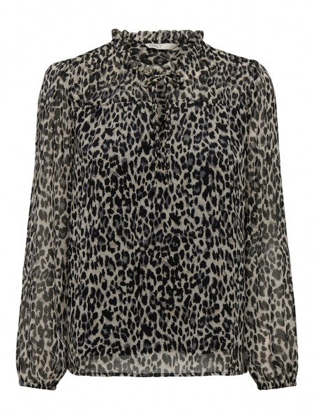 Only Bluse mit Leoprint