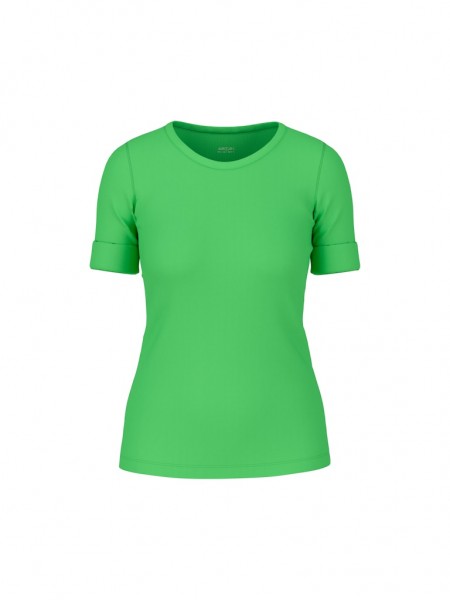 Uni T-Shirt aus stretchigem Cotton-Ripp