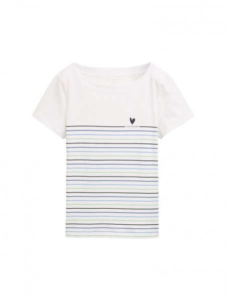 T-Shirt mit Streifenmuster