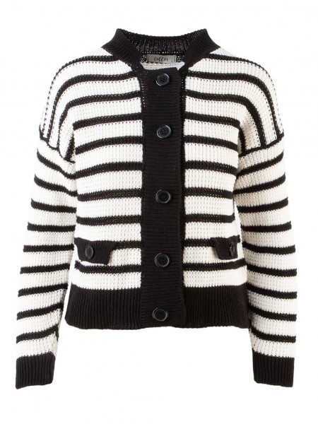 Coll64 Cardigan mit Streifen