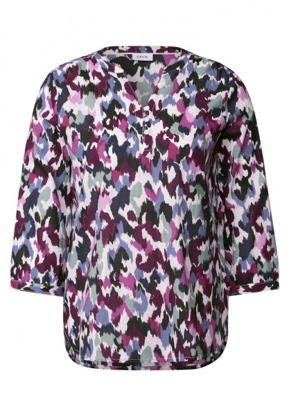 Bedruckte Baumwollbluse