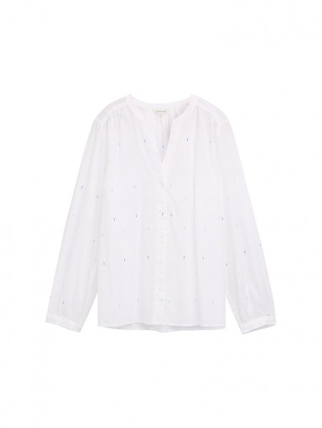 Bluse mit leichten Ballonärmeln