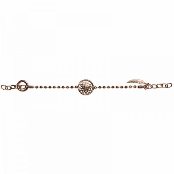 Traumfänger Armband rosé Stern