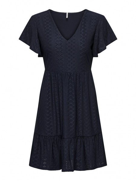 ONLSANDRA S/S V-NECK DRESS JRS NOOS