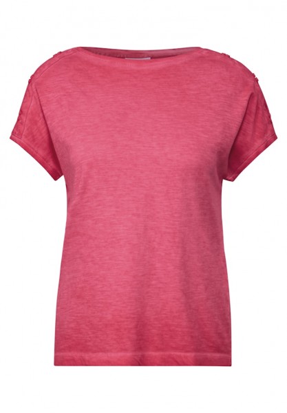 Cecil T-Shirt mit Knopfdetail
