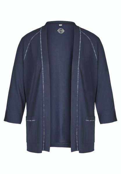 Rabe Basics Strickjacke mit Paspelierung