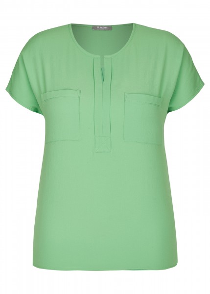Rabe T-Shirt mit Cut-Out und Brusttaschen