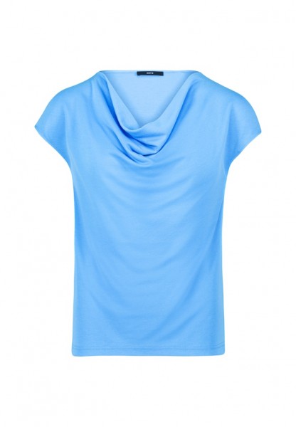 Zero Jerseyshirt mit Wasserfall-Ausschnitt