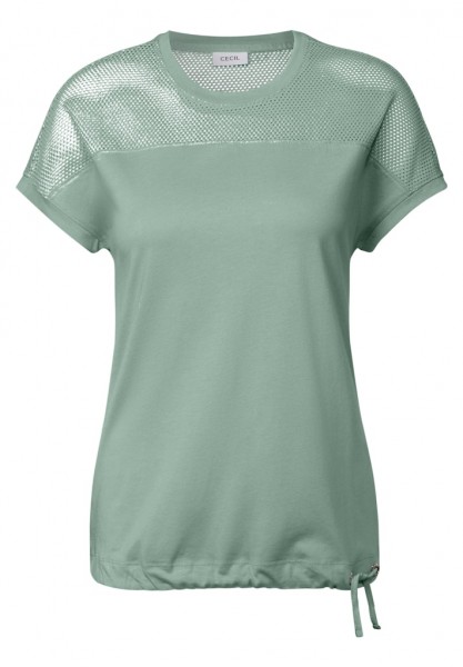 Cecil T-Shirt mit Meshdetail