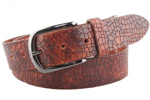 Bernd Götz Gürtel mit Stonewash-Optik