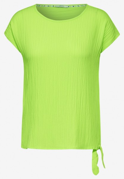 Crepe Knoten Bluse